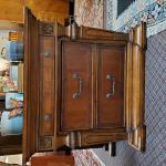 Dark Wood Nightstand/We have 2 and the matching Tall Boy Dresser