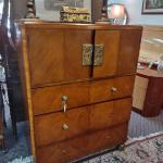 Art Deco vintage highboy dresser