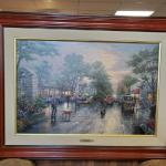 Thomas Kinkade Carmel Sunset on Ocean Avenue 36" X 27"